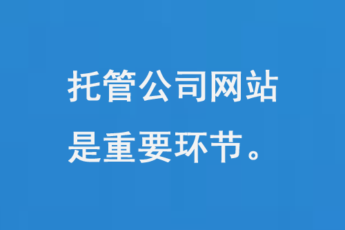 托管公司網(wǎng)站是一個重要的環(huán)節(jié)